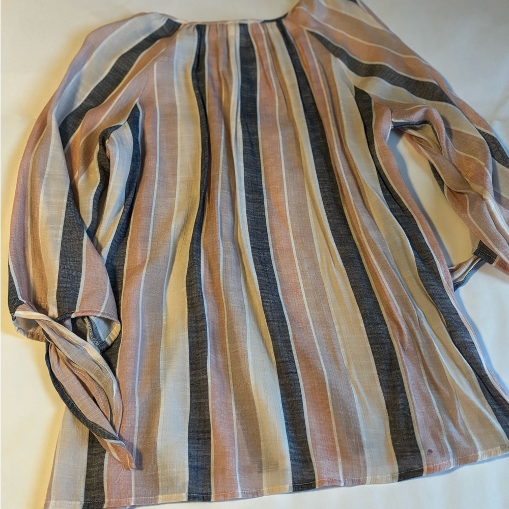 Striped Multicolor Women's Boho Flowy Top